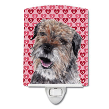 Load image into Gallery viewer, Border Terrier Hearts and Love Ceramic Night Light SC9557CNL