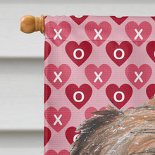 Load image into Gallery viewer, Brussels Griffon Valentine's Love Flag Canvas House Size