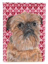 Load image into Gallery viewer, Brussels Griffon Valentine's Love Flag Canvas House Size