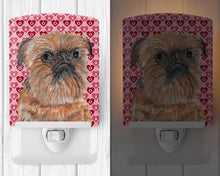 Load image into Gallery viewer, Brussels Griffon Hearts and Love Ceramic Night Light SC9558CNL