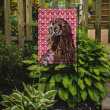 Load image into Gallery viewer, Boykin Spaniel Valentine's Love Garden Flag – Decorative Outdoor Yard Flag