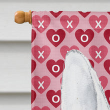 Load image into Gallery viewer, Bull Terrier Valentine's Love Flag Canvas House Size