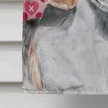 Load image into Gallery viewer, English Foxhound Valentine's Love Flag Canvas House Size