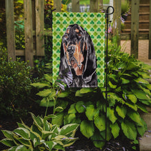 Load image into Gallery viewer, Coonhound St Patrick's Irish Garden Flag – Decorative Outdoor Yard Flag