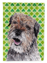 Load image into Gallery viewer, Border Terrier St Patrick's Irish Flag Canvas House Size