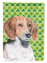 Load image into Gallery viewer, English Foxhound St Patrick's Irish Flag Canvas House Size