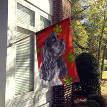 Load image into Gallery viewer, Cocker Spaniel Red Snowflake Christmas Flag Canvas House Size