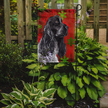 Load image into Gallery viewer, Cocker Spaniel Red Snowflake Christmas Garden Flag – Decorative Outdoor Yard Flag