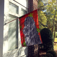 Load image into Gallery viewer, English Cocker Spaniel Red Snowflake Christmas Flag Canvas House Size