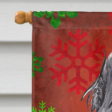 Load image into Gallery viewer, English Cocker Spaniel Red Snowflake Christmas Flag Canvas House Size