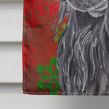 Load image into Gallery viewer, English Cocker Spaniel Red Snowflake Christmas Flag Canvas House Size