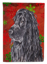 Load image into Gallery viewer, English Cocker Spaniel Red Snowflake Christmas Garden Flag – Decorative Outdoor Yard Flag