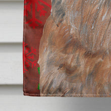 Load image into Gallery viewer, Brussels Griffon Red Snowflake Christmas Flag Canvas House Size
