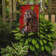 Load image into Gallery viewer, Boykin Spaniel Red Snowflake Christmas Garden Flag – Decorative Outdoor Yard Flag
