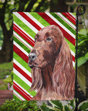 Load image into Gallery viewer, Irish Setter Candy Cane Christmas Garden Flag – Decorative Outdoor Yard Flag
