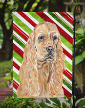 Load image into Gallery viewer, Cocker Spaniel Candy Cane Christmas Garden Flag – Decorative Outdoor Yard Flag