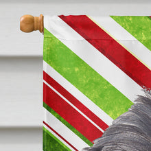 Load image into Gallery viewer, Brussels Griffon Candy Cane Christmas Flag Canvas House Size