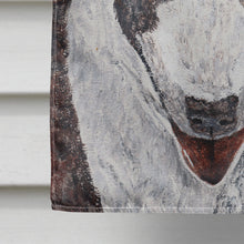 Load image into Gallery viewer, Bull Terrier Candy Cane Christmas Flag Canvas House Size