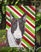 Load image into Gallery viewer, Bull Terrier Candy Cane Christmas Garden Flag – Decorative Outdoor Yard Flag