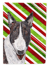 Load image into Gallery viewer, Bull Terrier Candy Cane Christmas Garden Flag – Decorative Outdoor Yard Flag