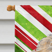 Load image into Gallery viewer, Goldendoodle Candy Cane Christmas Flag Canvas House Size