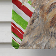 Load image into Gallery viewer, Goldendoodle Candy Cane Christmas Flag Canvas House Size