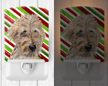 Load image into Gallery viewer, Golden Doodle Candy Cane Christmas Ceramic Night Light SC9619CNL