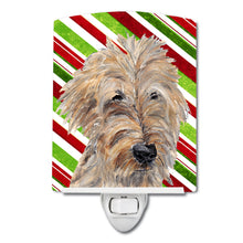Load image into Gallery viewer, Golden Doodle Candy Cane Christmas Ceramic Night Light SC9619CNL