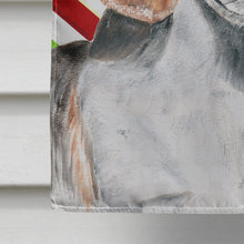 Load image into Gallery viewer, English Foxhound Candy Cane Christmas Flag Canvas House Size
