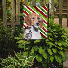 Load image into Gallery viewer, English Foxhound Candy Cane Christmas Garden Flag – Decorative Outdoor Yard Flag