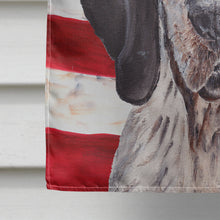 Load image into Gallery viewer, Blue Tick Coonhound with American Flag USA Flag Canvas House Size SC9625CHF