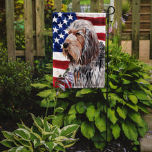Load image into Gallery viewer, Otterhound with American Flag USA Garden Flag – Decorative Outdoor Yard Flag SC9636GF