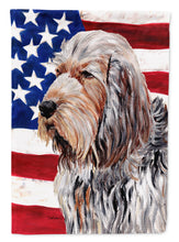 Load image into Gallery viewer, Otterhound with American Flag USA Garden Flag – Decorative Outdoor Yard Flag SC9636GF
