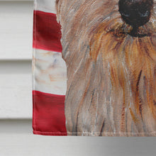 Load image into Gallery viewer, Norfolk Terrier with American Flag USA Flag Canvas House Size SC9640CHF
