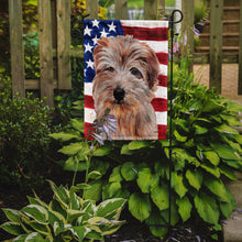 Load image into Gallery viewer, Norfolk Terrier with American Flag USA Garden Flag – Decorative Outdoor Yard Flag SC9640GF