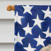 Load image into Gallery viewer, Golden Doodle 2 with American Flag USA Flag Canvas House Size SC9643CHF