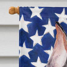 Load image into Gallery viewer, German Pinscher with American Flag USA Flag Canvas House Size SC9644CHF