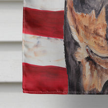 Load image into Gallery viewer, German Pinscher with American Flag USA Flag Canvas House Size SC9644CHF