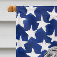 Load image into Gallery viewer, Scottish Deerhound with American Flag USA Flag Canvas House Size SC9645CHF
