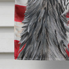 Load image into Gallery viewer, Scottish Deerhound with American Flag USA Flag Canvas House Size SC9645CHF