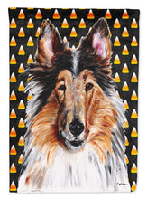 Load image into Gallery viewer, Collie Candy Corn Halloween Garden Flag - Outdoor Decorative Yard Flag SC9646GF