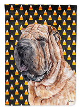 Load image into Gallery viewer, Shar Pei Candy Corn Halloween Garden Flag – Decorative Outdoor Yard Flag SC9647GF