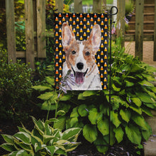 Load image into Gallery viewer, Cardigan Corgi Candy Corn Halloween Garden Flag – Decorative Outdoor Yard Flag SC9648GF