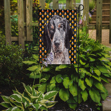 Load image into Gallery viewer, Blue Tick Coonhound Candy Corn Halloween Garden Flag – Decorative Outdoor Yard Flag SC9649GF