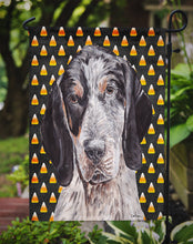 Load image into Gallery viewer, Blue Tick Coonhound Candy Corn Halloween Garden Flag – Decorative Outdoor Yard Flag SC9649GF