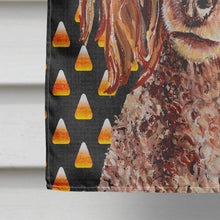 Load image into Gallery viewer, Red Miniature Poodle Candy Corn Halloween Flag Canvas House Size SC9651CHF