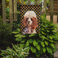 Load image into Gallery viewer, Red Miniature Poodle Candy Corn Halloween Garden Flag - Outdoor Decorative Yard Flag SC9651GF