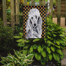 Load image into Gallery viewer, White Standard Poodle Candy Corn Halloween Garden Flag – Decorative Outdoor Yard Flag SC9655GF