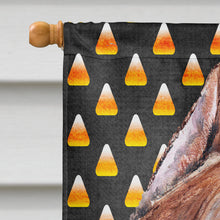 Load image into Gallery viewer, Staffordshire Bull Terrier Staffie Candy Corn Halloween Flag Canvas House Size SC9656CHF