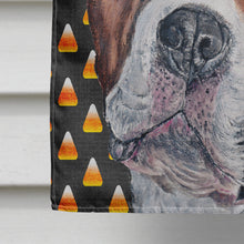 Load image into Gallery viewer, Staffordshire Bull Terrier Staffie Candy Corn Halloween Flag Canvas House Size SC9656CHF